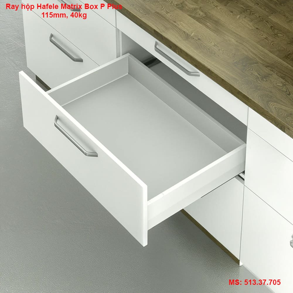 Ray hộp Hafele Matrix Box P Plus 115mm 513.37.705