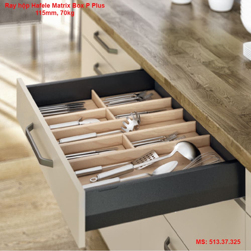 Ray hộp Hafele Matrix Box P Plus 115mm 513.37.325