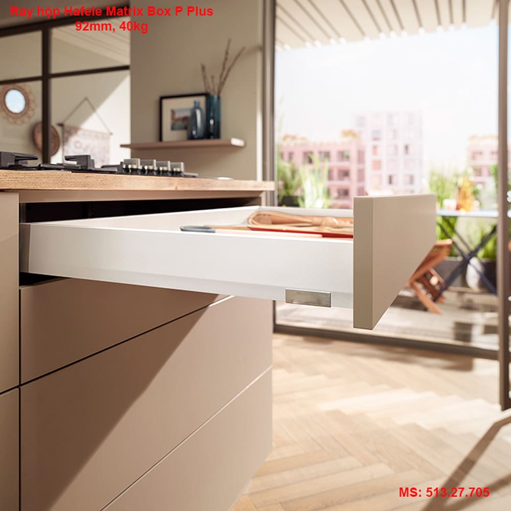 Ray hộp Hafele Matrix Box P Plus 92mm 513.27.705