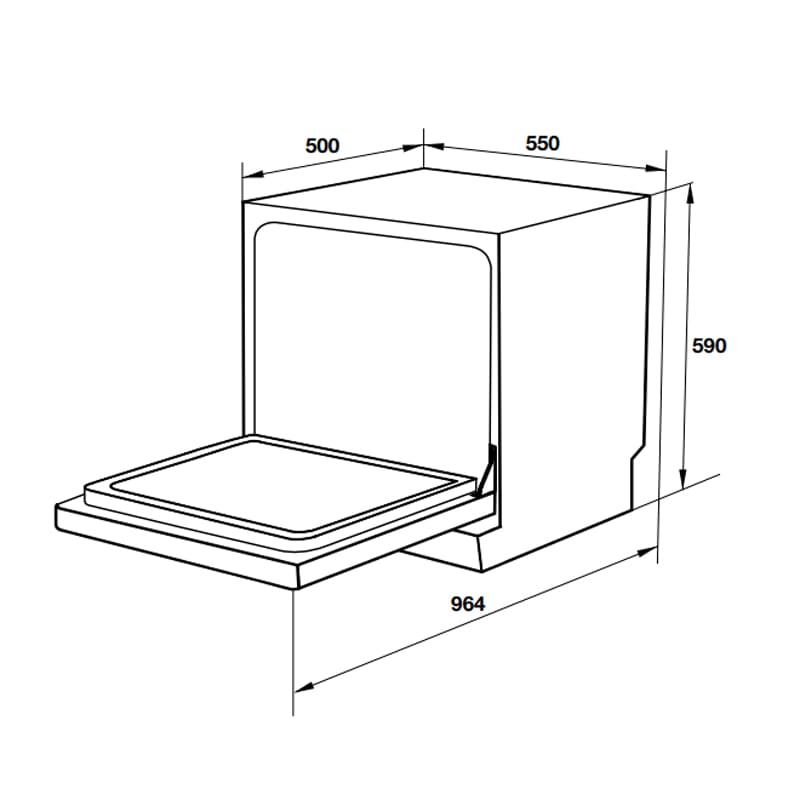 MÁY RỬA BÁT MINI HAFELE 538.21.342