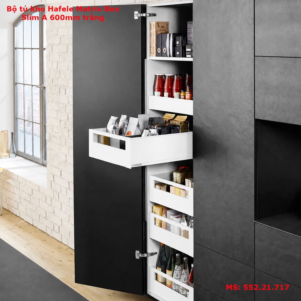 TỦ KHO HAFELE MATRIX BOX SLIM A 552.21.717 TRẮNG